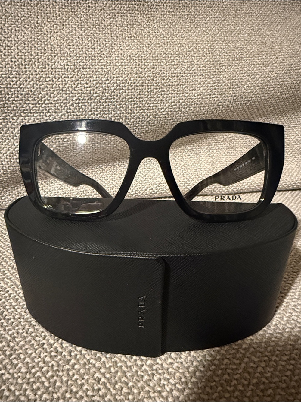 Prada Black Square-Frame Women's glasses new